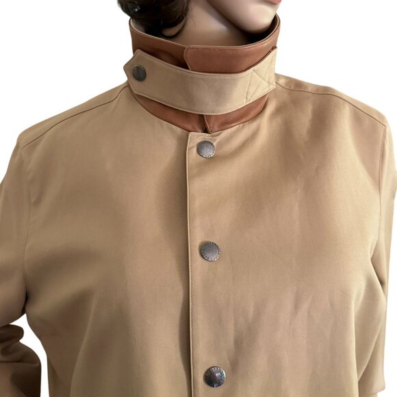 Lauren Ralph Lauren Woman Beige Lightweight Button Front Jacket Size 1X - Picture 11 of 12